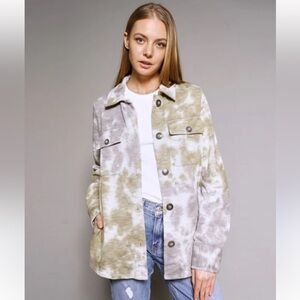 NWOT Mystree 19503q Tiedye Terry Jacket - Women’s Small